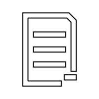 Document sheet substract it is black icon . vector