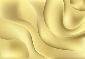 Abstract 3D elegant golden gradient wave shape layered background and texture vector