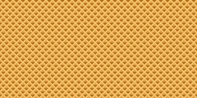 Waffle texture seamless pattern. Wafer horizontal background. Vector illustration.