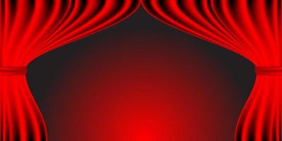 an attractive and elegant red curtain background vector