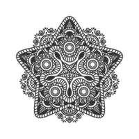 star mandala ornament art vector