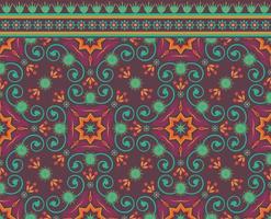 Pattern Ethnic fabric texture Geometric Vector Aztec oriental illustration retro ceramic tile