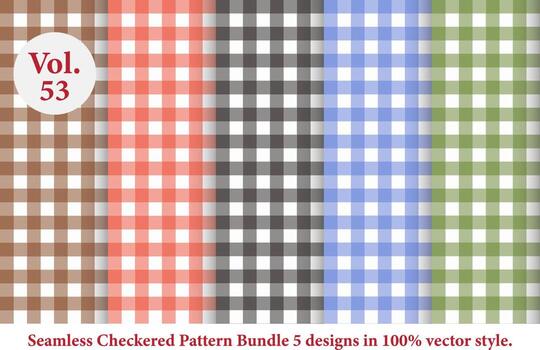 vector de patrón a cuadros, patrón de tartán, textura de tela de tartán en estilo retro, coloreado