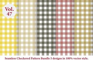 checkered pattern vector, pattern,Tartan fabric texture in retro style colored vector