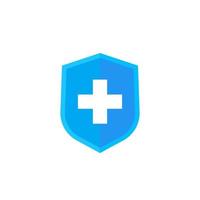 health insurance icon, vector logo