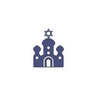 synagogue icon, vector art
