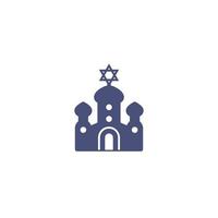 synagogue icon, vector art