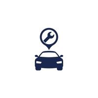 car service, repair vector icon