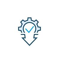 cost reduction icon, line vector