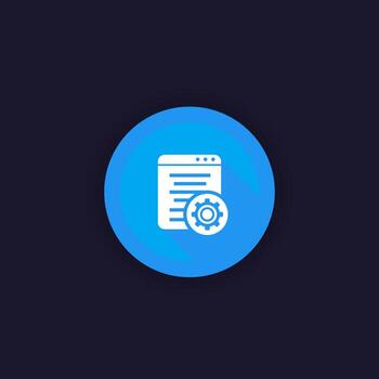 icono de optimización web vector