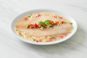 Steamed Fish in Spicy Lemon Sauce photo