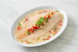 Steamed Fish in Spicy Lemon Sauce photo