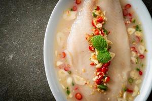 Steamed Fish in Spicy Lemon Sauce photo