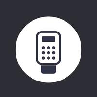 pos terminal payment icon vector