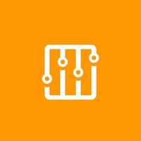 Eq, slider bar, settings icon vector