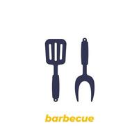 barbacoa, icono de vector de barbacoa