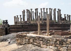 Medirigiriya Vatadageya ruins in Sri Lanka with no people. Sri Lanka photo