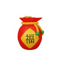 money bag chinese new year concept photo