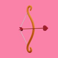bow and arrow with valentine's day concept