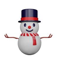 snowman christmas and new year photo