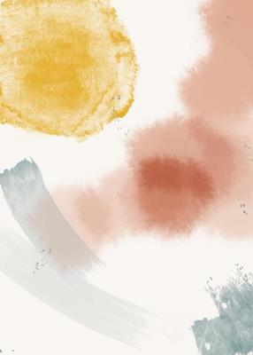 Creative minimalist hand painted. Abstract arts background . Vector illustration