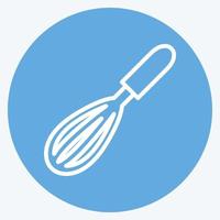 Icon Whisk - Blue Eyes Style - Simple illustration,Editable stroke good for education vector