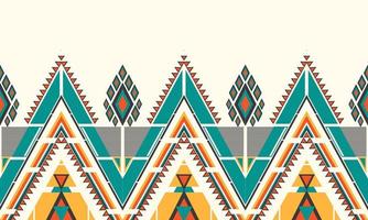 bordado de patrón étnico geométrico. alfombra, papel tapiz, ropa, envoltura, batik, tela, estilo de bordado de ilustración vectorial. vector