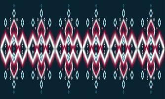 Geometric ethnic ikat pattern Oriental traditional Design for background. vector