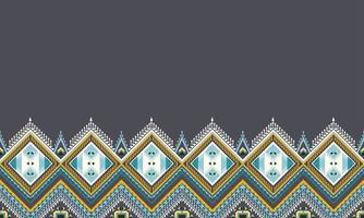 Geometric ethnic pattern design for seamless background. vector