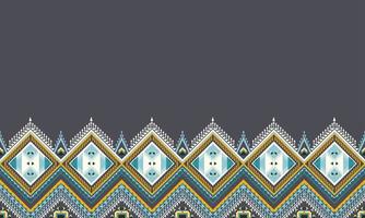 Geometric ethnic pattern design for seamless background. vector