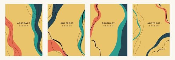 Modern abstract backgrounds.minimal trendy style. various shapes set up design templates good for background  card greeting wallpaper brochure flier invitation and other. vector illustration