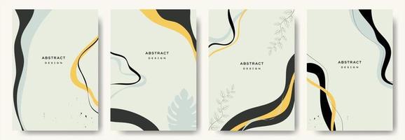 fondos abstractos modernos. estilo minimalista de moda. varias formas configuran plantillas de diseño buenas para la tarjeta de fondo saludo papel tapiz folleto volante invitación y otros. ilustración vectorial vector