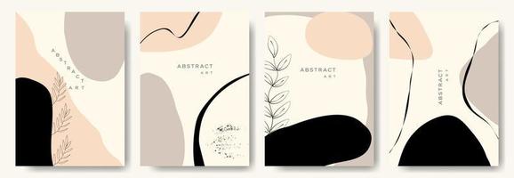 fondos abstractos modernos. estilo minimalista de moda. varias formas configuran plantillas de diseño buenas para la tarjeta de fondo saludo papel tapiz folleto volante invitación y otros. ilustración vectorial vector