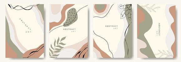 fondos abstractos modernos. estilo minimalista de moda. varias formas configuran plantillas de diseño buenas para la tarjeta de fondo saludo papel tapiz folleto volante invitación y otros. ilustración vectorial vector