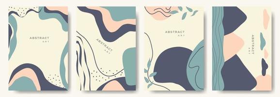 fondos abstractos modernos. estilo minimalista de moda. varias formas configuran plantillas de diseño buenas para la tarjeta de fondo saludo papel tapiz folleto volante invitación y otros. ilustración vectorial vector