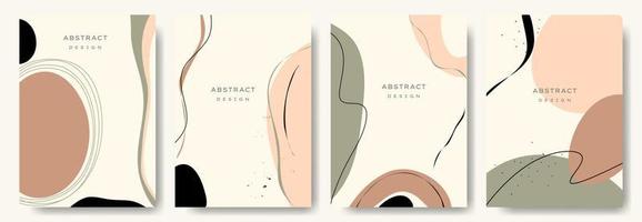 fondos abstractos modernos. estilo minimalista de moda. varias formas configuran plantillas de diseño buenas para la tarjeta de fondo saludo papel tapiz folleto volante invitación y otros. ilustración vectorial vector