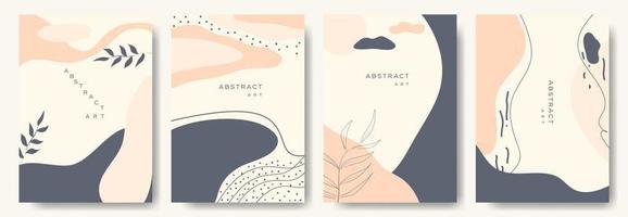 fondos abstractos modernos. estilo minimalista de moda. varias formas configuran plantillas de diseño buenas para la tarjeta de fondo saludo papel tapiz folleto volante invitación y otros. ilustración vectorial vector