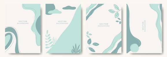 fondos abstractos modernos. estilo minimalista de moda. varias formas configuran plantillas de diseño buenas para la tarjeta de fondo saludo papel tapiz folleto volante invitación y otros. ilustración vectorial vector