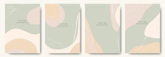 fondos abstractos modernos. estilo minimalista de moda. varias formas configuran plantillas de diseño buenas para la tarjeta de fondo saludo papel tapiz folleto volante invitación y otros. ilustración vectorial vector