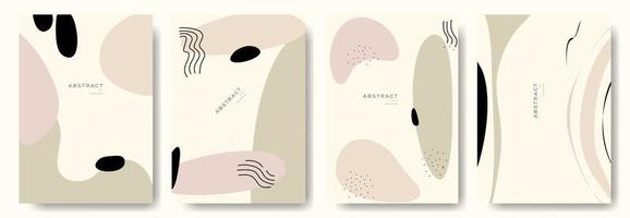 fondos abstractos modernos. estilo minimalista de moda. varias formas configuran plantillas de diseño buenas para la tarjeta de fondo saludo papel tapiz folleto volante invitación y otros. ilustración vectorial vector