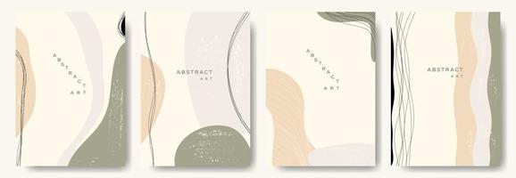 fondos abstractos modernos. estilo minimalista de moda. varias formas configuran plantillas de diseño buenas para la tarjeta de fondo saludo papel tapiz folleto volante invitación y otros. ilustración vectorial vector