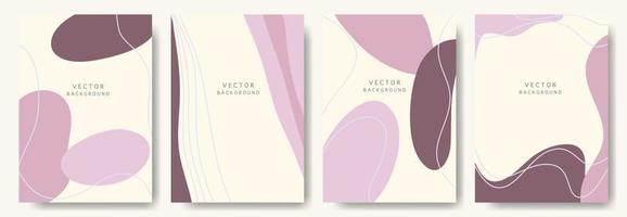 fondos abstractos modernos. estilo minimalista de moda. varias formas configuran plantillas de diseño buenas para la tarjeta de fondo saludo papel tapiz folleto volante invitación y otros. ilustración vectorial vector