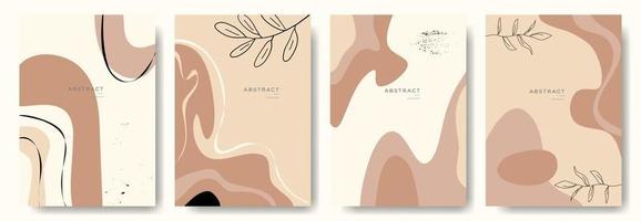 fondos abstractos modernos. estilo minimalista de moda. varias formas configuran plantillas de diseño buenas para la tarjeta de fondo saludo papel tapiz folleto volante invitación y otros. ilustración vectorial vector