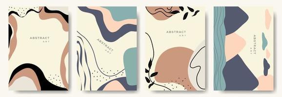 fondos abstractos modernos. estilo minimalista de moda. varias formas configuran plantillas de diseño buenas para la tarjeta de fondo saludo papel tapiz folleto volante invitación y otros. ilustración vectorial vector