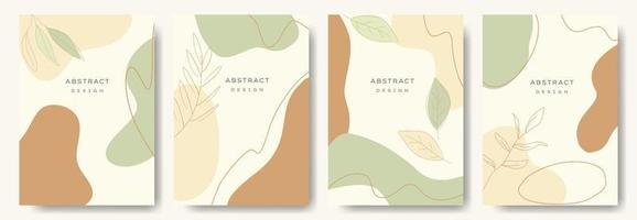 fondos abstractos modernos. estilo minimalista de moda. varias formas configuran plantillas de diseño buenas para la tarjeta de fondo saludo papel tapiz folleto volante invitación y otros. ilustración vectorial vector