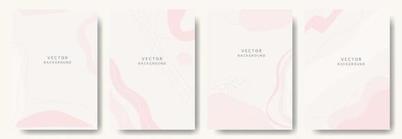 fondos abstractos modernos. estilo minimalista de moda. varias formas configuran plantillas de diseño buenas para la tarjeta de fondo saludo papel tapiz folleto volante invitación y otros. ilustración vectorial vector