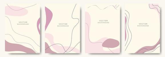 fondos abstractos modernos. estilo minimalista de moda. varias formas configuran plantillas de diseño buenas para la tarjeta de fondo saludo papel tapiz folleto volante invitación y otros. ilustración vectorial vector