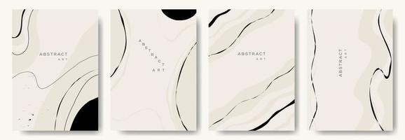 fondos abstractos modernos. estilo minimalista de moda. varias formas configuran plantillas de diseño buenas para la tarjeta de fondo saludo papel tapiz folleto volante invitación y otros. ilustración vectorial vector