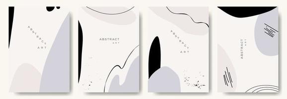 fondos abstractos modernos. estilo minimalista de moda. varias formas configuran plantillas de diseño buenas para la tarjeta de fondo saludo papel tapiz folleto volante invitación y otros. ilustración vectorial vector