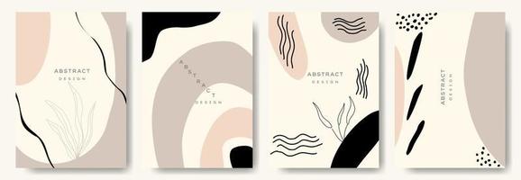 fondos abstractos modernos. estilo minimalista de moda. varias formas configuran plantillas de diseño buenas para la tarjeta de fondo saludo papel tapiz folleto volante invitación y otros. ilustración vectorial vector